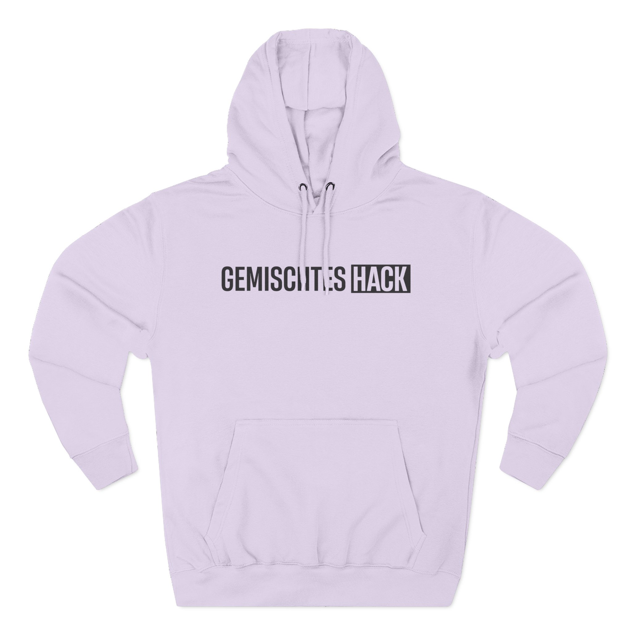 Gemischtes Hack Logo Three-Panel Fleece Hoodie