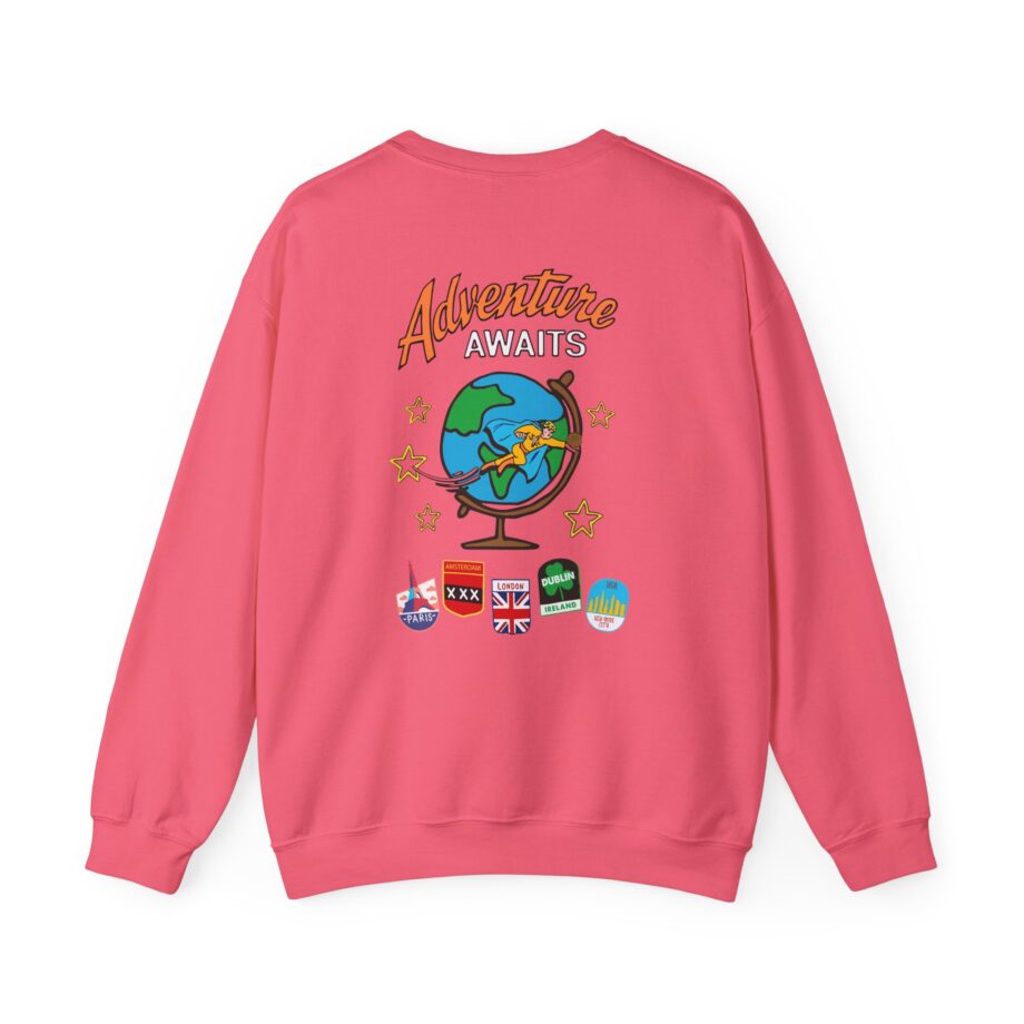 Ryan Trahan One Cent Adventure Awaits Travel Club Unisex Heavy Blend™ Crewneck Sweatshirt