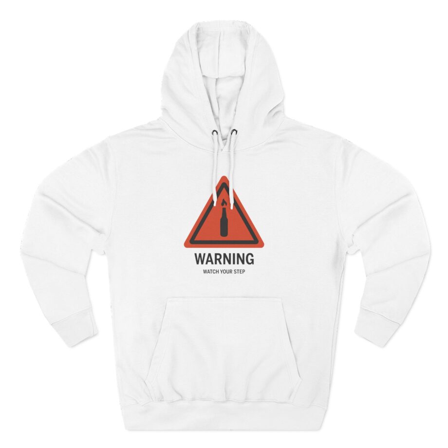 Summit1g Warning Watch Your Step Three-Panel Fleece Hoodie