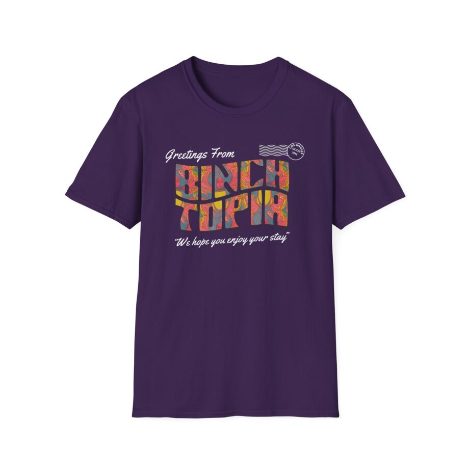 Binchtopia Postcard Unisex Softstyle T-Shirt