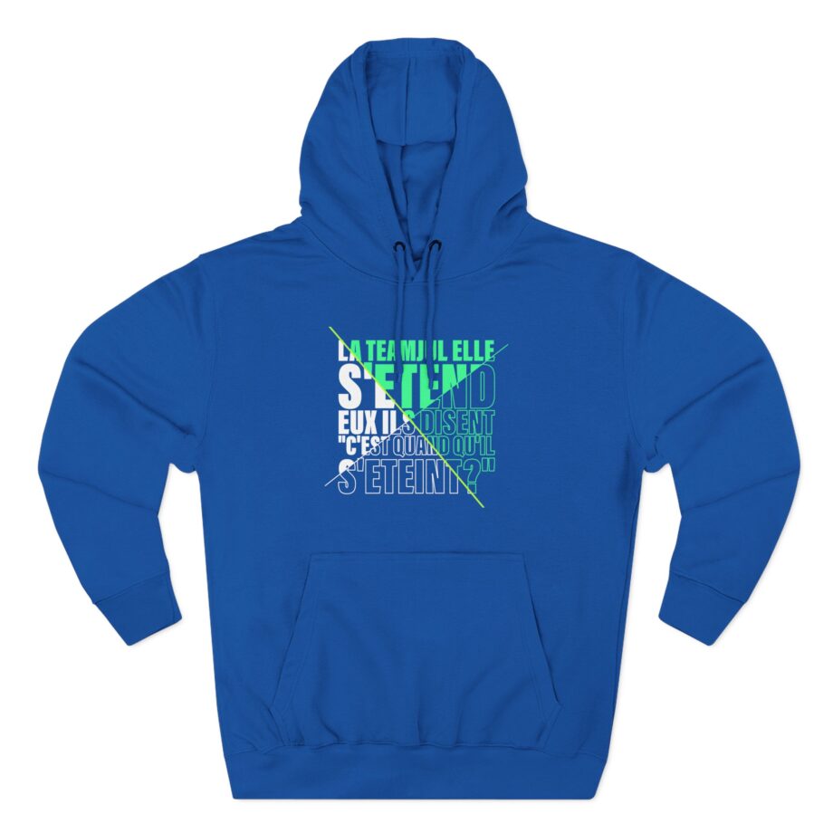 Jul C'est Quand Qu'il S'étein Three-Panel Fleece Hoodie