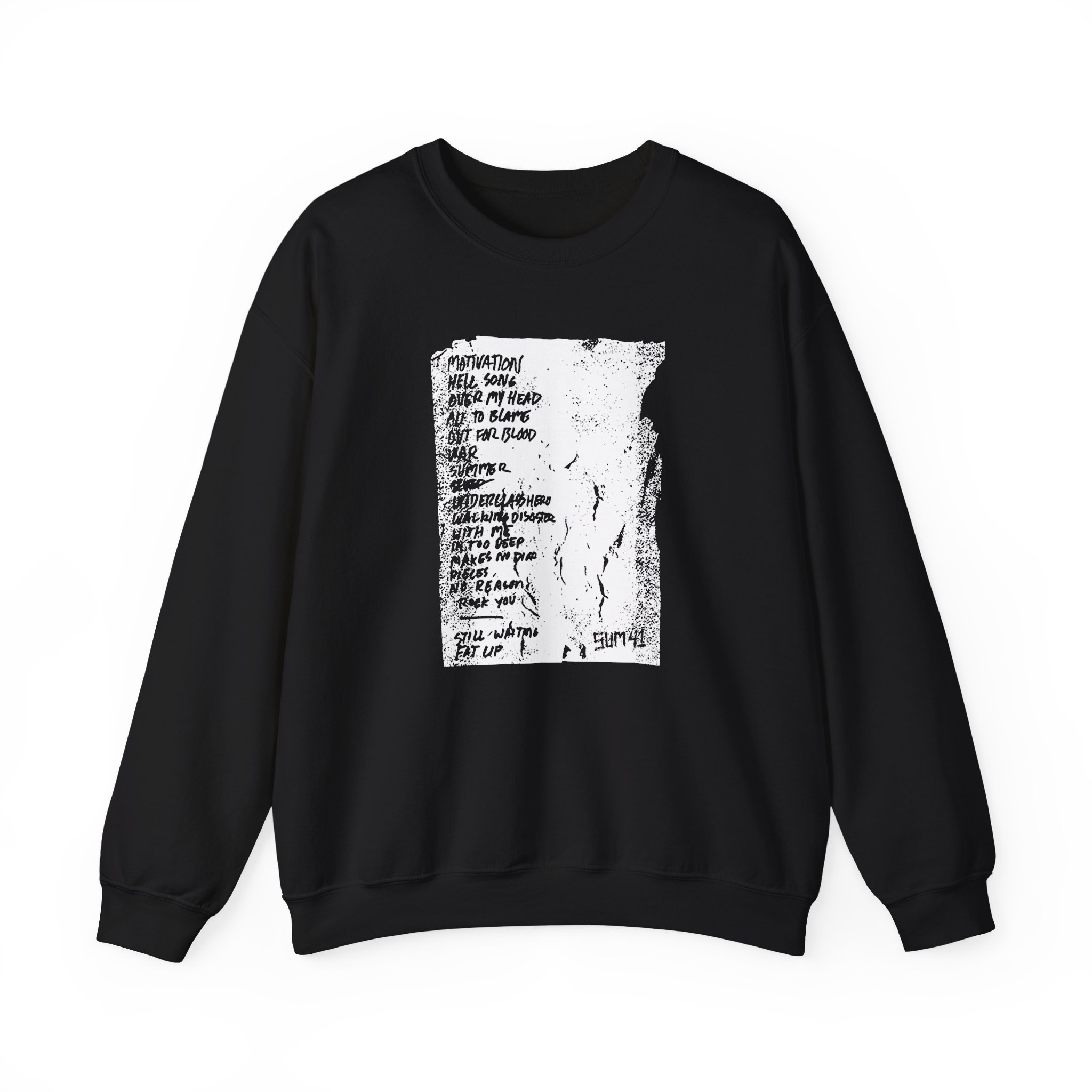 Sum 41 Setlist Unisex Heavy Blendâ„¢ Crewneck Sweatshirt