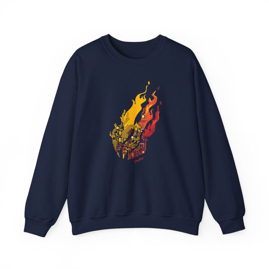 Preston Circuit Flame Unisex Heavy Blend™ Crewneck Sweatshirt