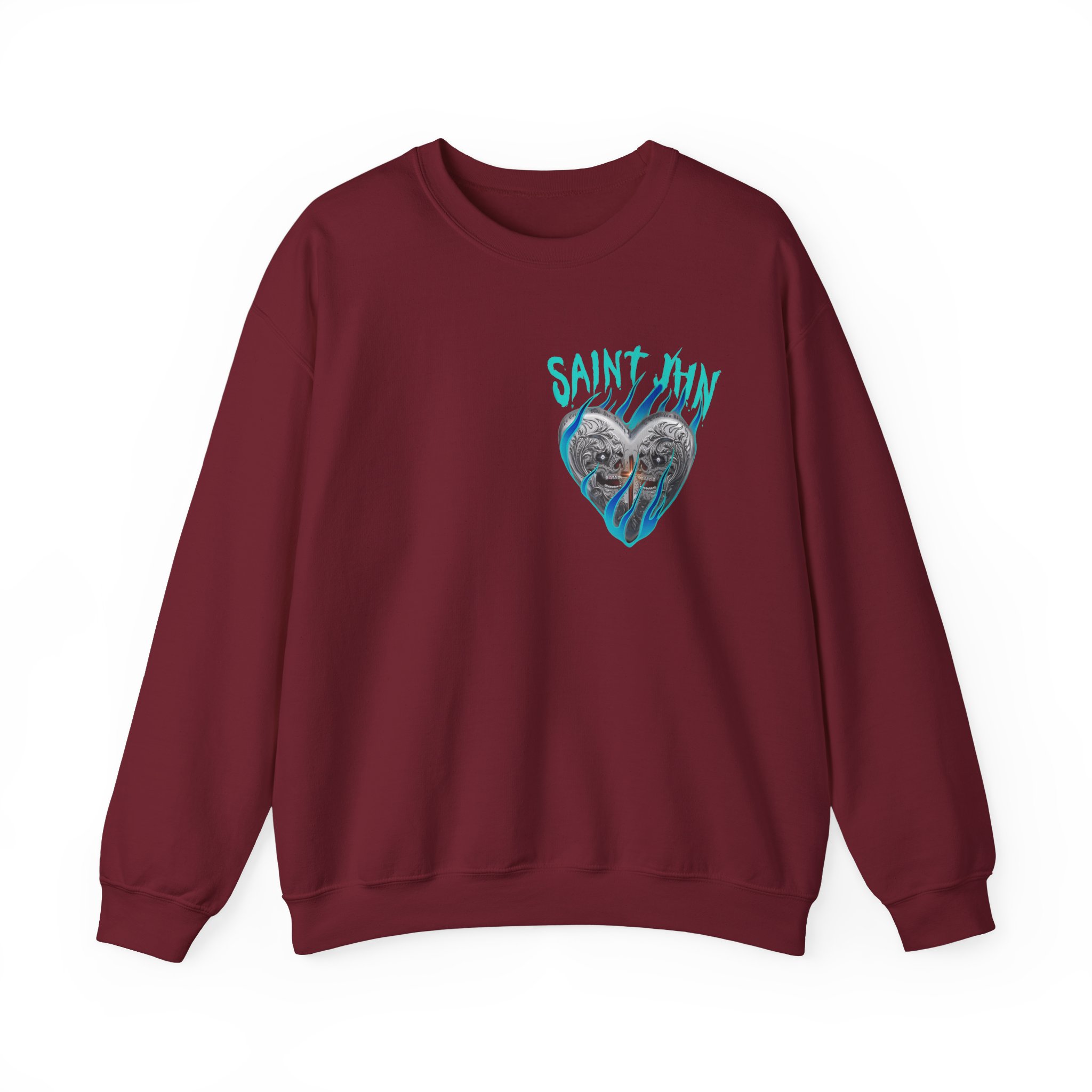 Saint Jhn Chromedd Hearts Icwbdy Unisex Heavy Blendâ„¢ Crewneck Sweatshirt