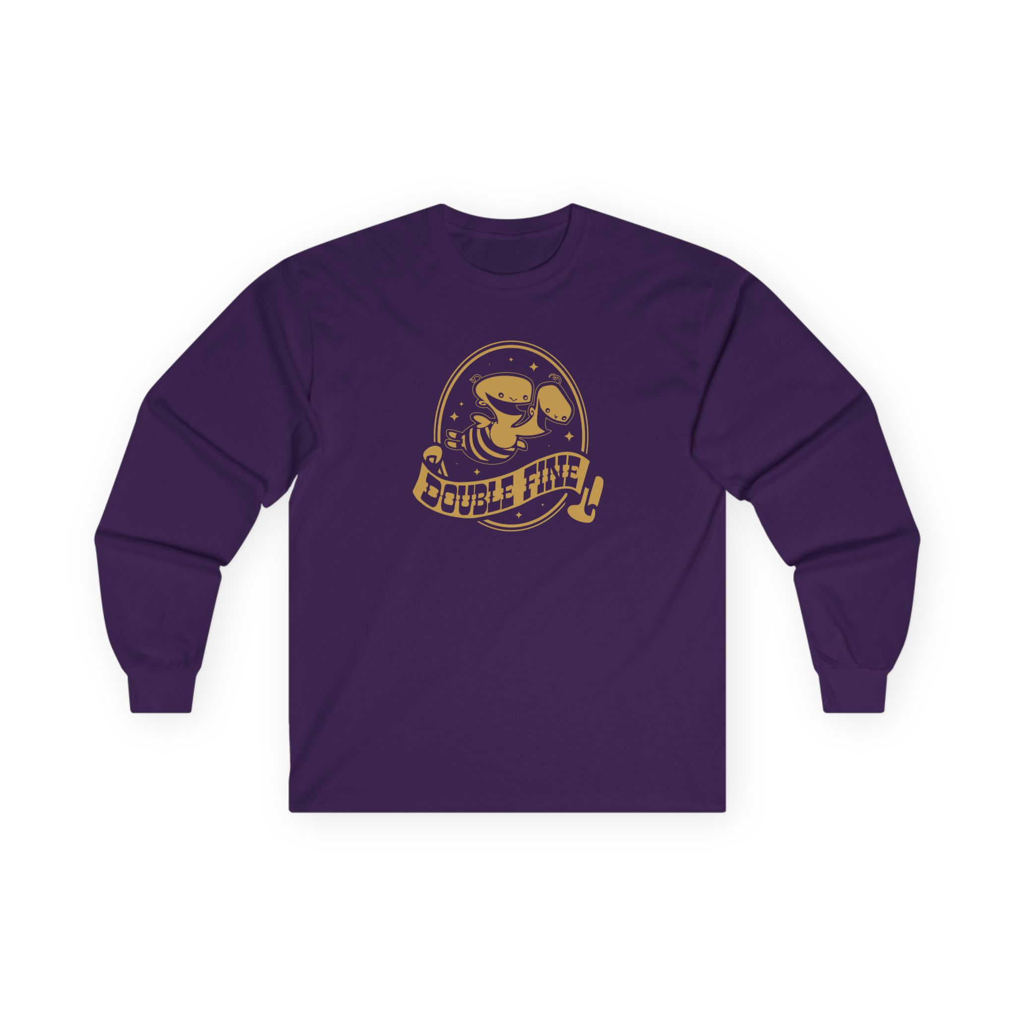 Double Fine Golden Two-headed Baby Unisex Ultra Cotton Long Sleeve Tee