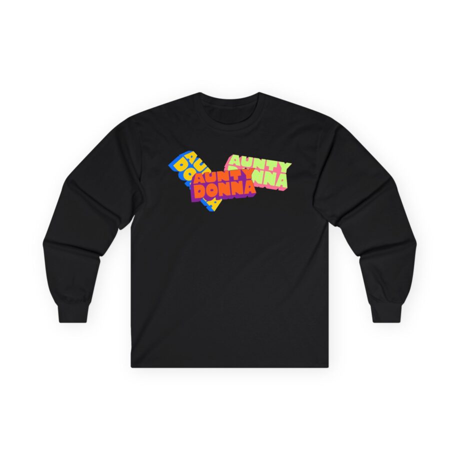Aunty Donna Three Logo Unisex Ultra Cotton Long Sleeve Tee