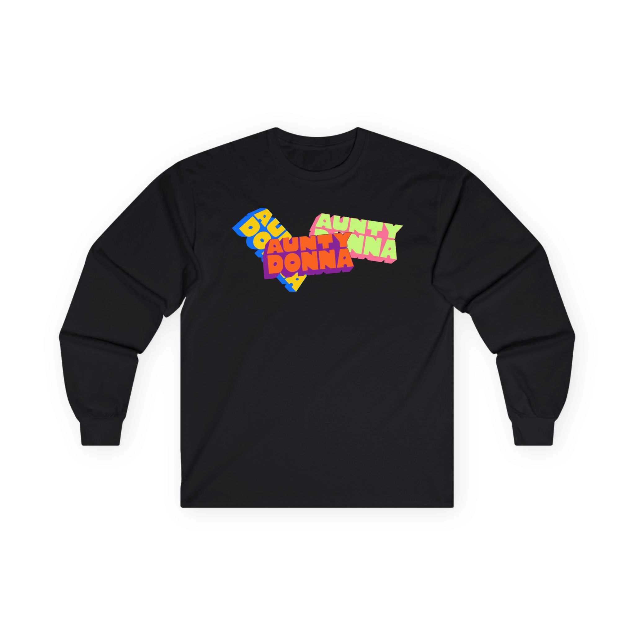 Aunty Donna Three Logo Unisex Ultra Cotton Long Sleeve Tee