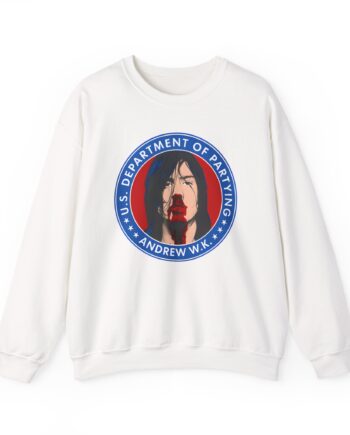 Andrew Wk Us Dept of Partying Unisex Heavy Blend™ Crewneck Sweatshirt