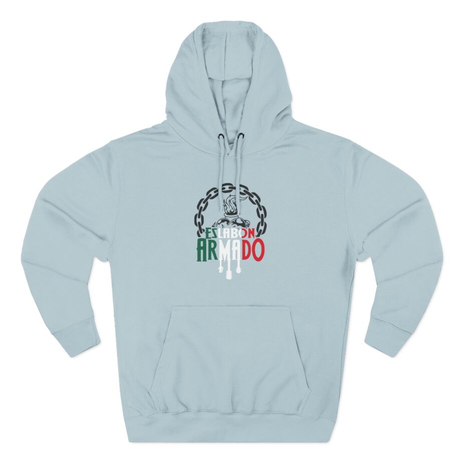 Eslabon Armado así Lo Quiso Dios Three-Panel Fleece Hoodie
