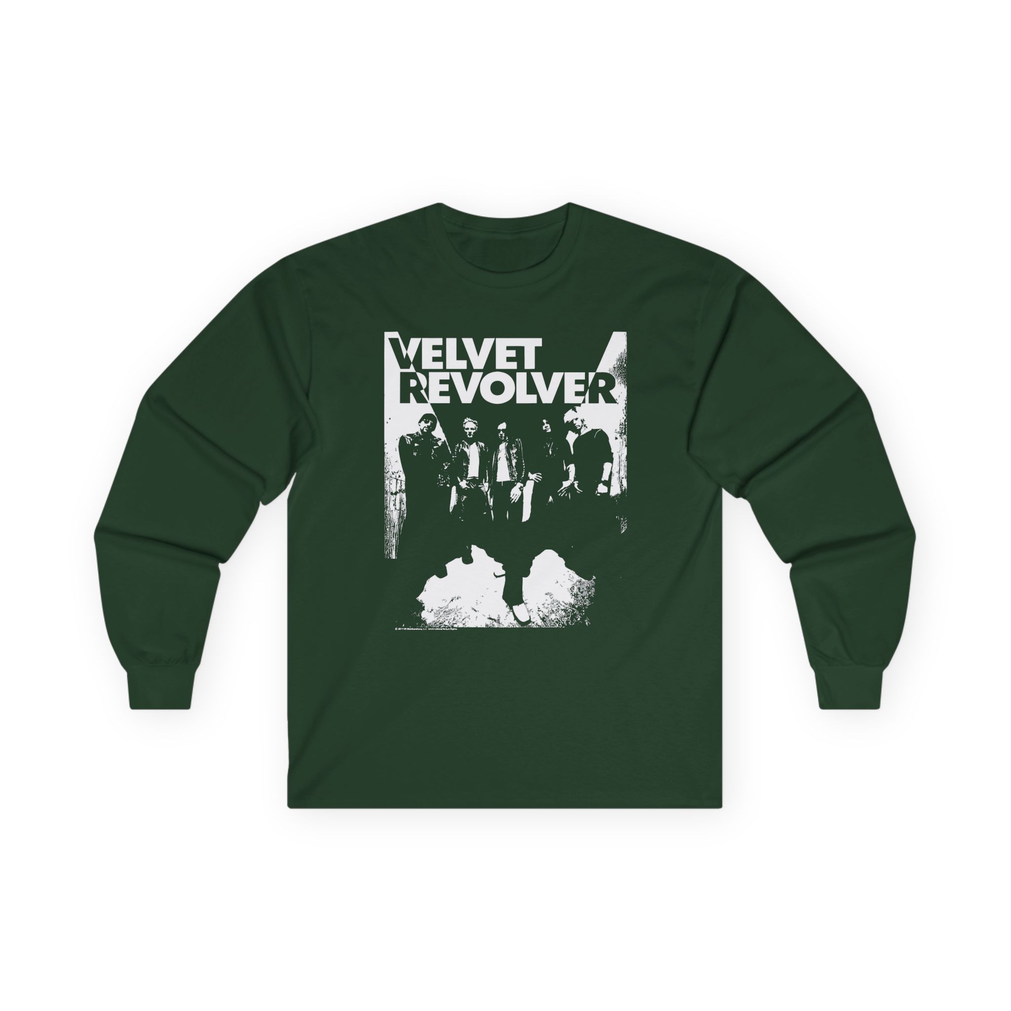 Velvet Revolver Velvet Skull Military Unisex Ultra Cotton Long Sleeve Tee