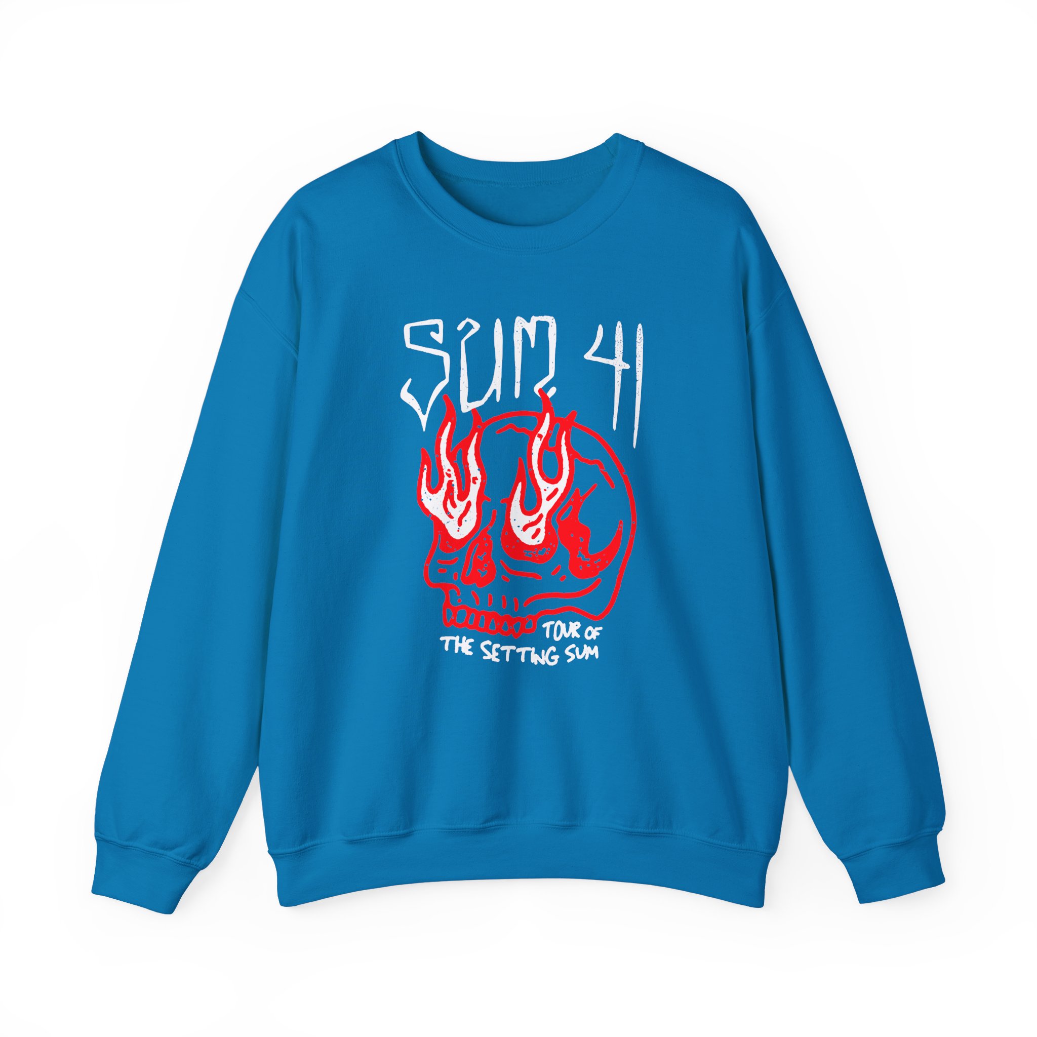 Sum 41 Skull Sketch Tour Unisex Heavy Blendâ„¢ Crewneck Sweatshirt