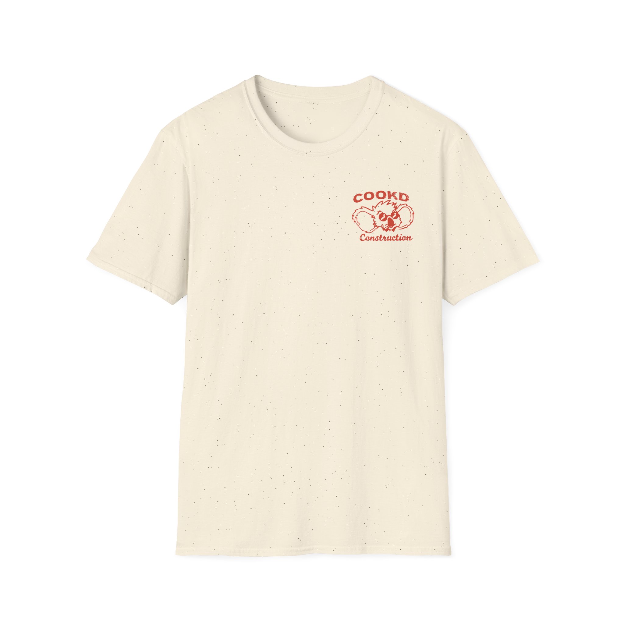 Cookd Construction Koala Unisex Softstyle T-Shirt