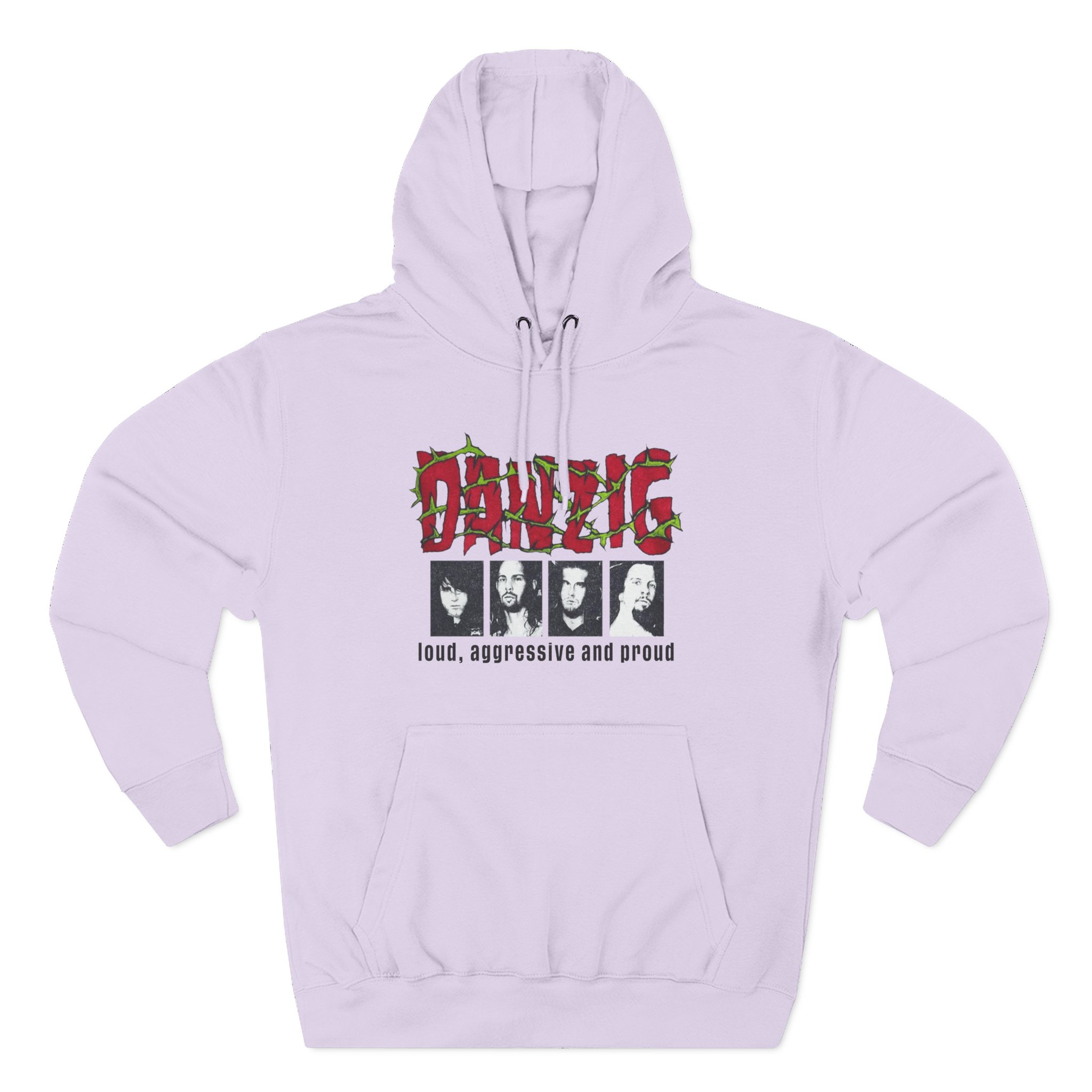 Danzig Loud Aggressive and Proud Three-Panel Fleece Hoodie