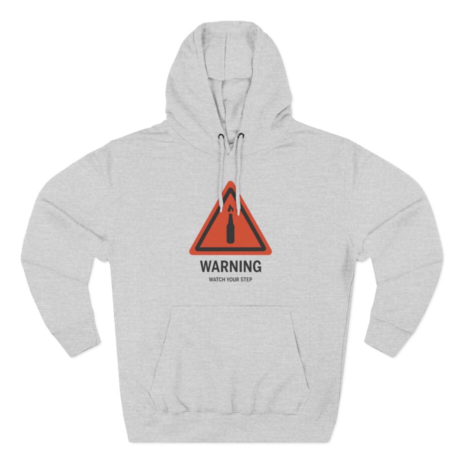 Summit1g Warning Watch Your Step Three-Panel Fleece Hoodie