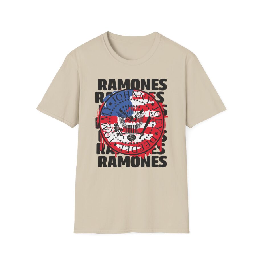Ramones US Flag Unisex Softstyle T-Shirt