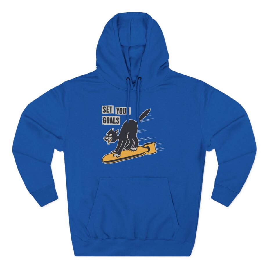 Set Your Goals Bomber Three-Panel Fleece Hoodie