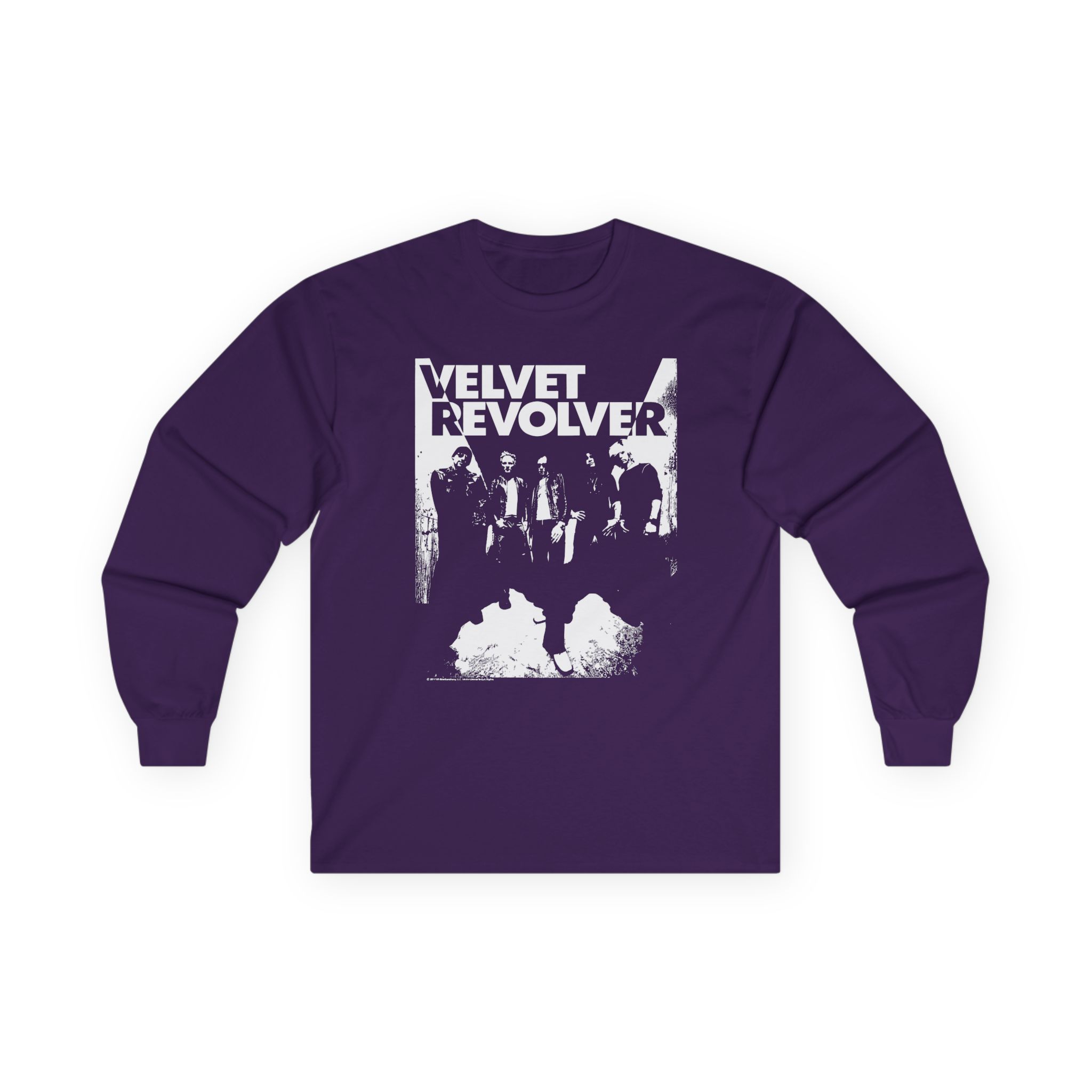 Velvet Revolver Velvet Skull Military Unisex Ultra Cotton Long Sleeve Tee