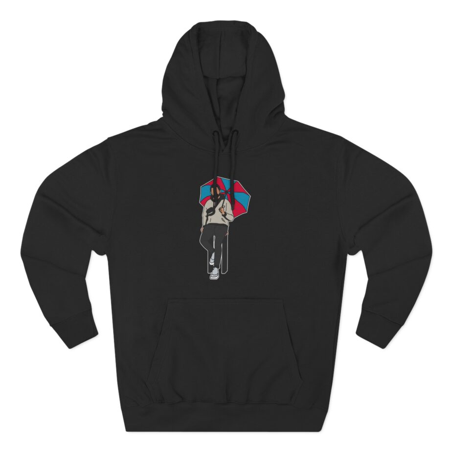 Zerkaa Three-Panel Fleece Hoodie