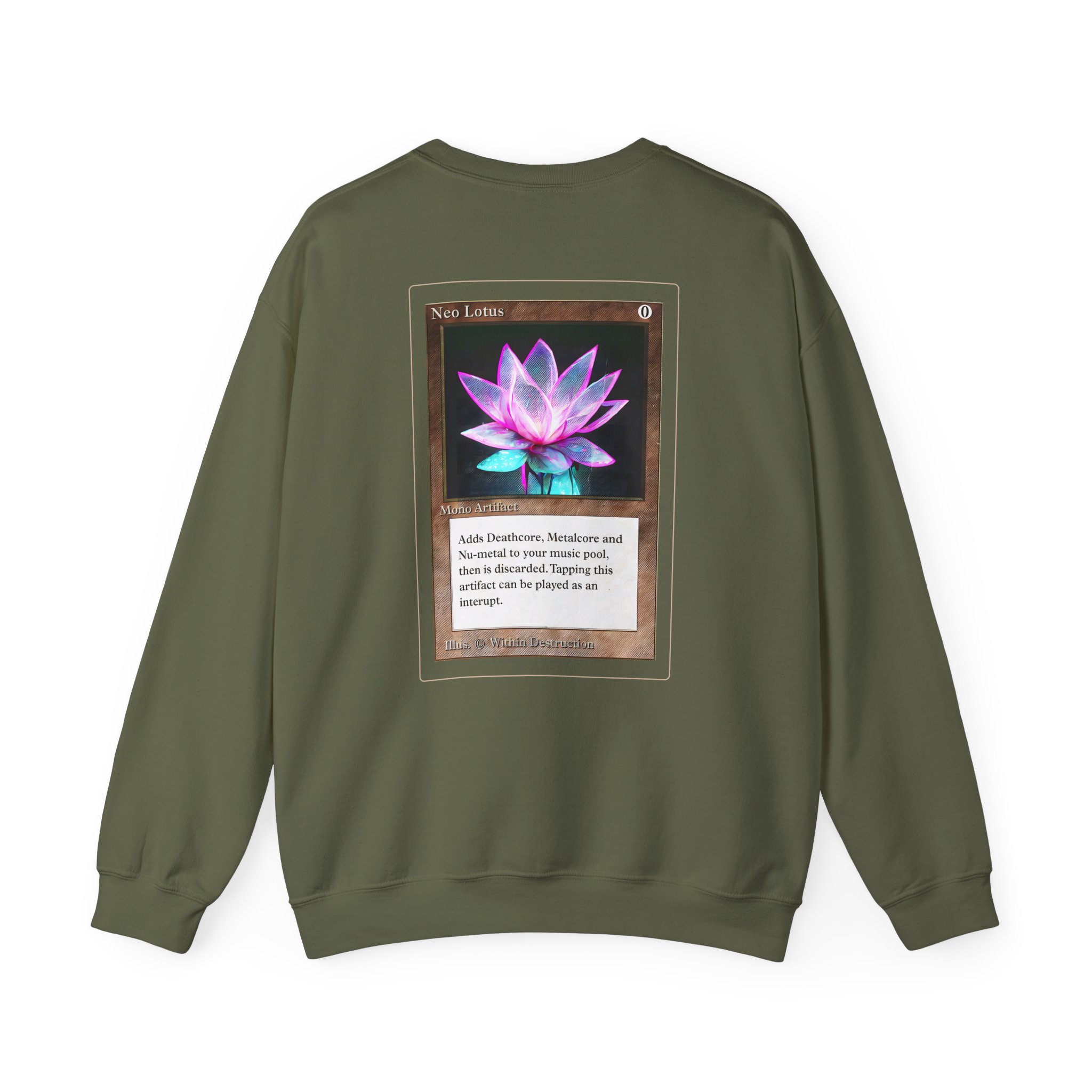 Within Destruction Neo Lotus x MTG Unisex Heavy Blend Crewneck Sweatshirt