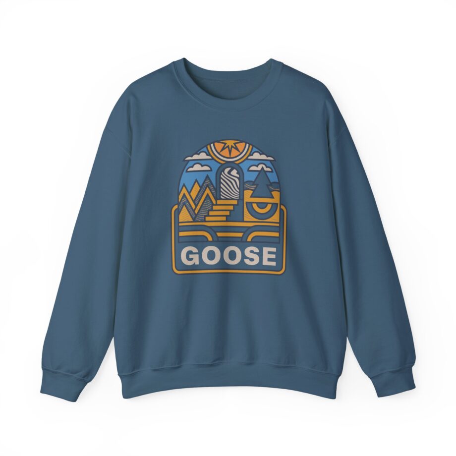 Goose Trippy Staircase Unisex Heavy Blend™ Crewneck Sweatshirt