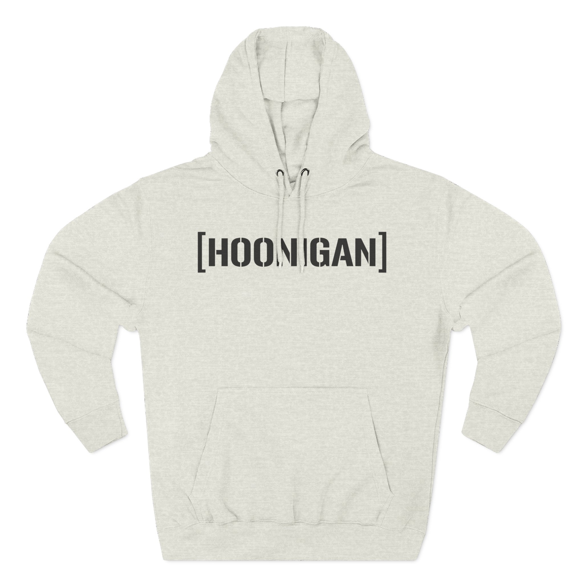 Ken Block Hoonigan Bracket Censor Bar Logo  Three-Panel Fleece Hoodie