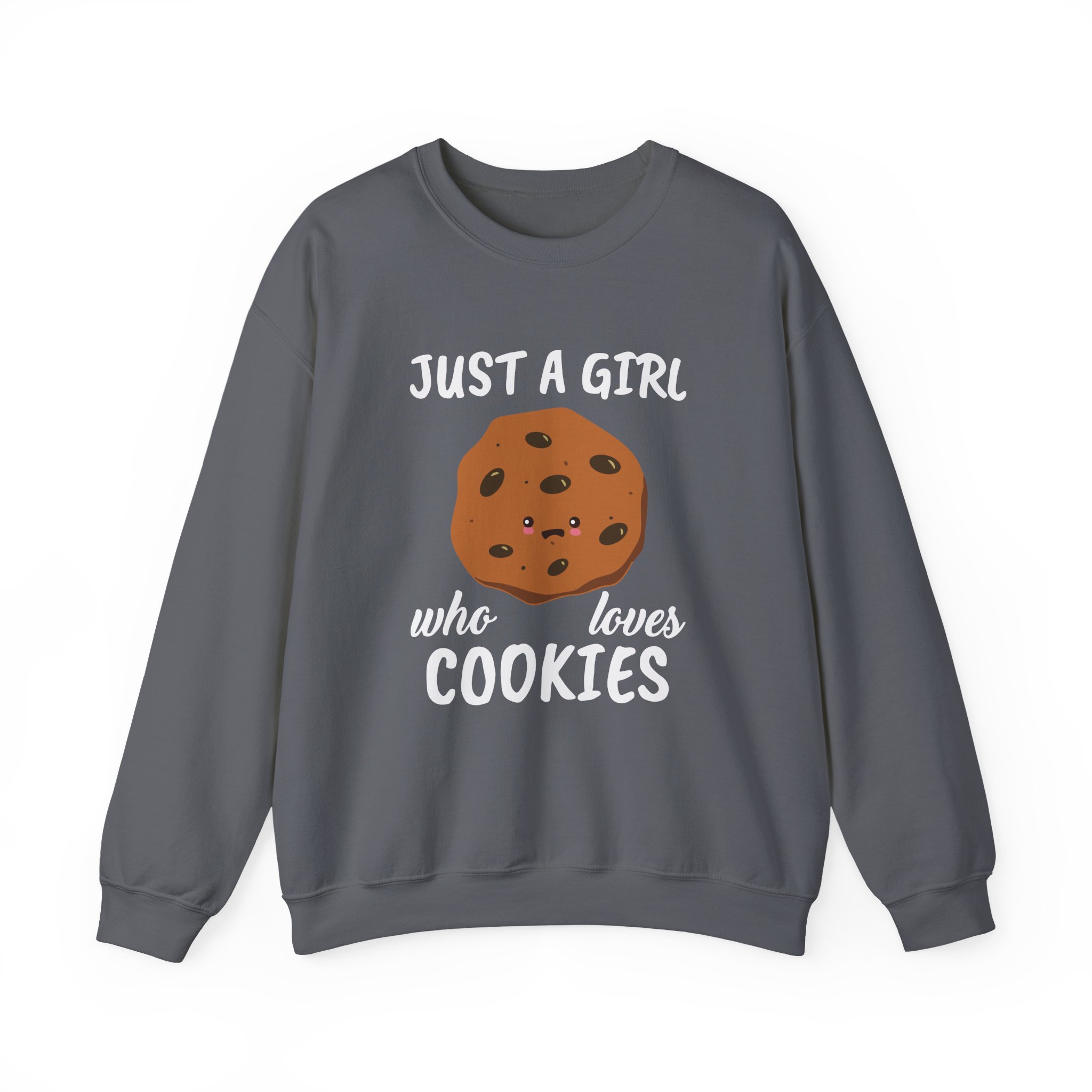 Cookieswirlc Just a Girl Who Loves Cookies Unisex Heavy Blendâ„¢ Crewneck Sweatshirt