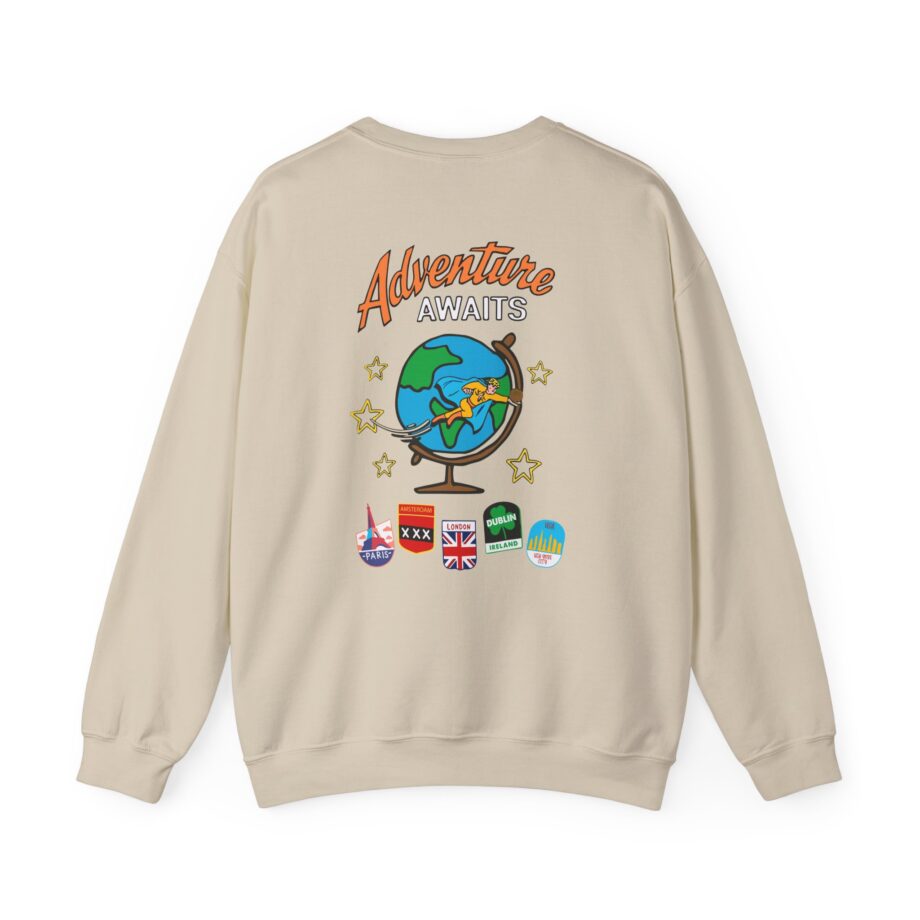Ryan Trahan One Cent Adventure Awaits Travel Club Unisex Heavy Blend™ Crewneck Sweatshirt