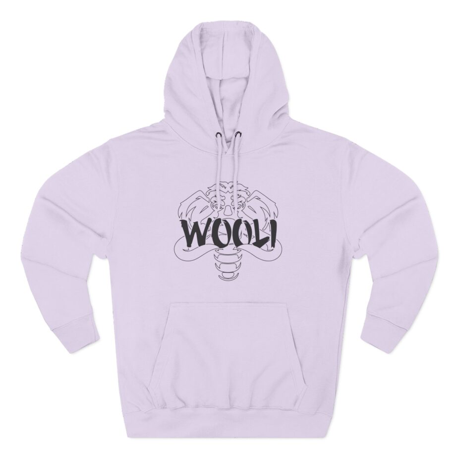 Wooli  Three-Panel Fleece Hoodie