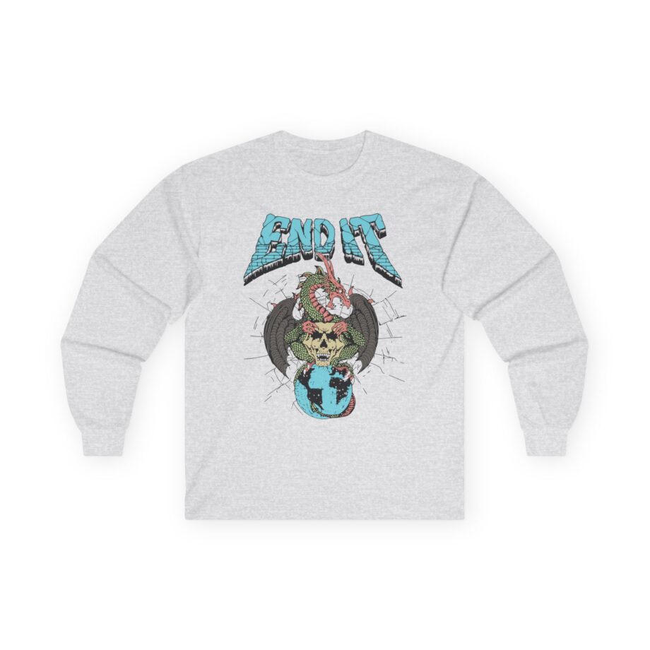 End It Dragon Skull Unisex Ultra Cotton Long Sleeve Tee