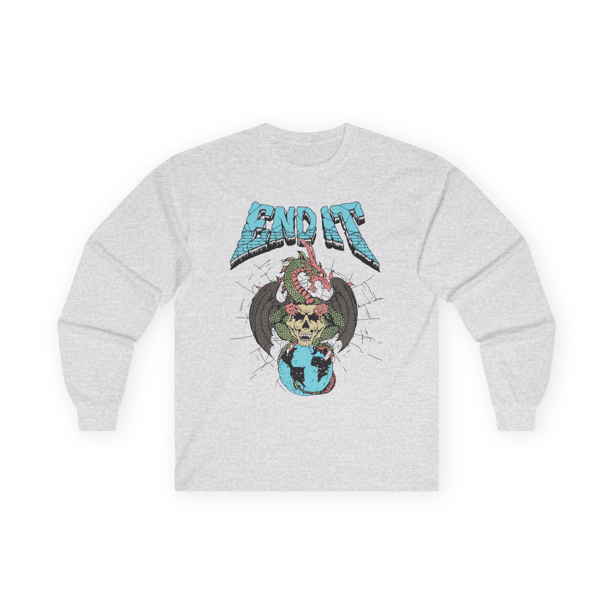 End It Dragon Skull Unisex Ultra Cotton Long Sleeve Tee