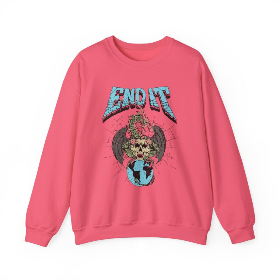 End It Dragon Skull Unisex Heavy Blend Crewneck Sweatshirt