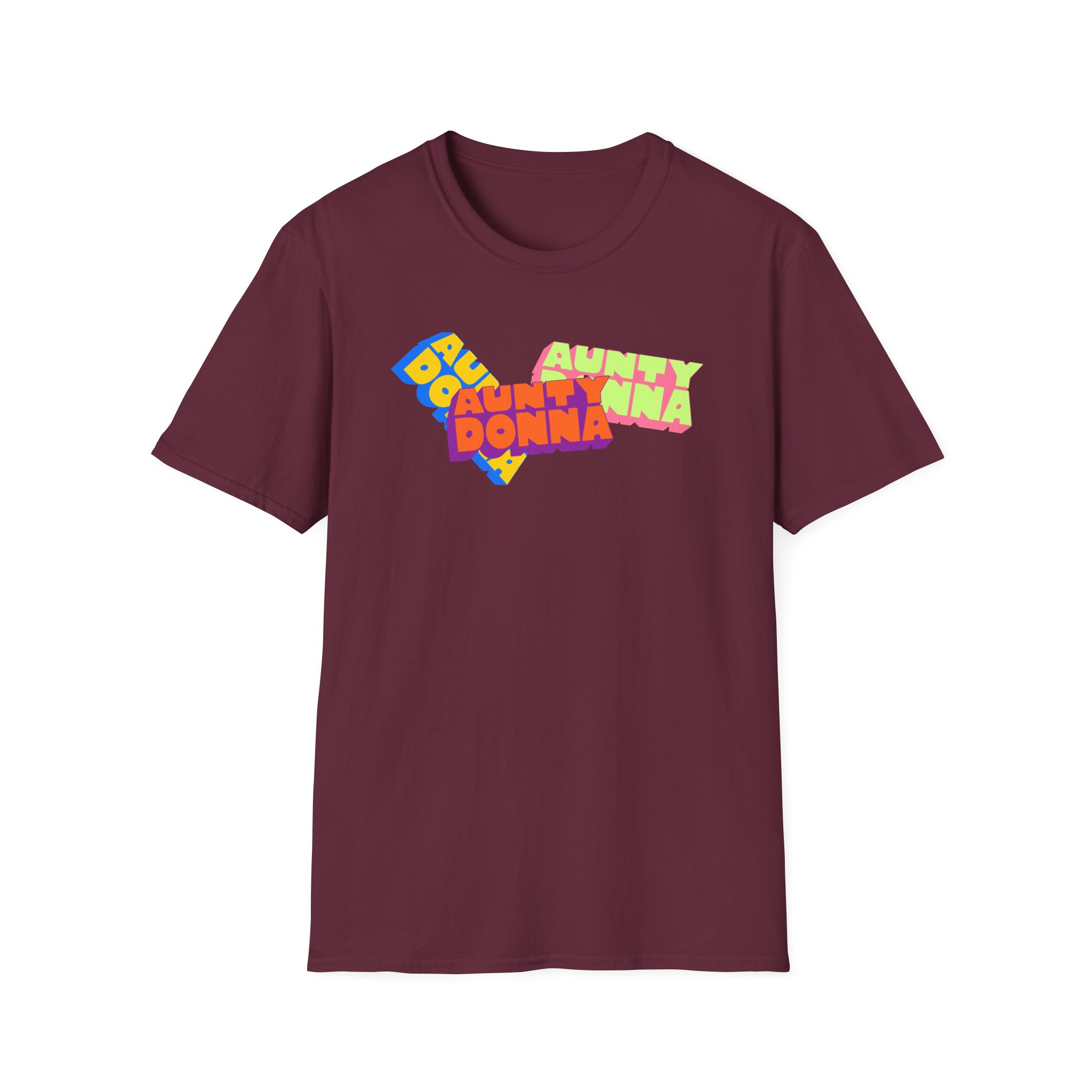 Aunty Donna Three Logo Unisex Softstyle T-Shirt