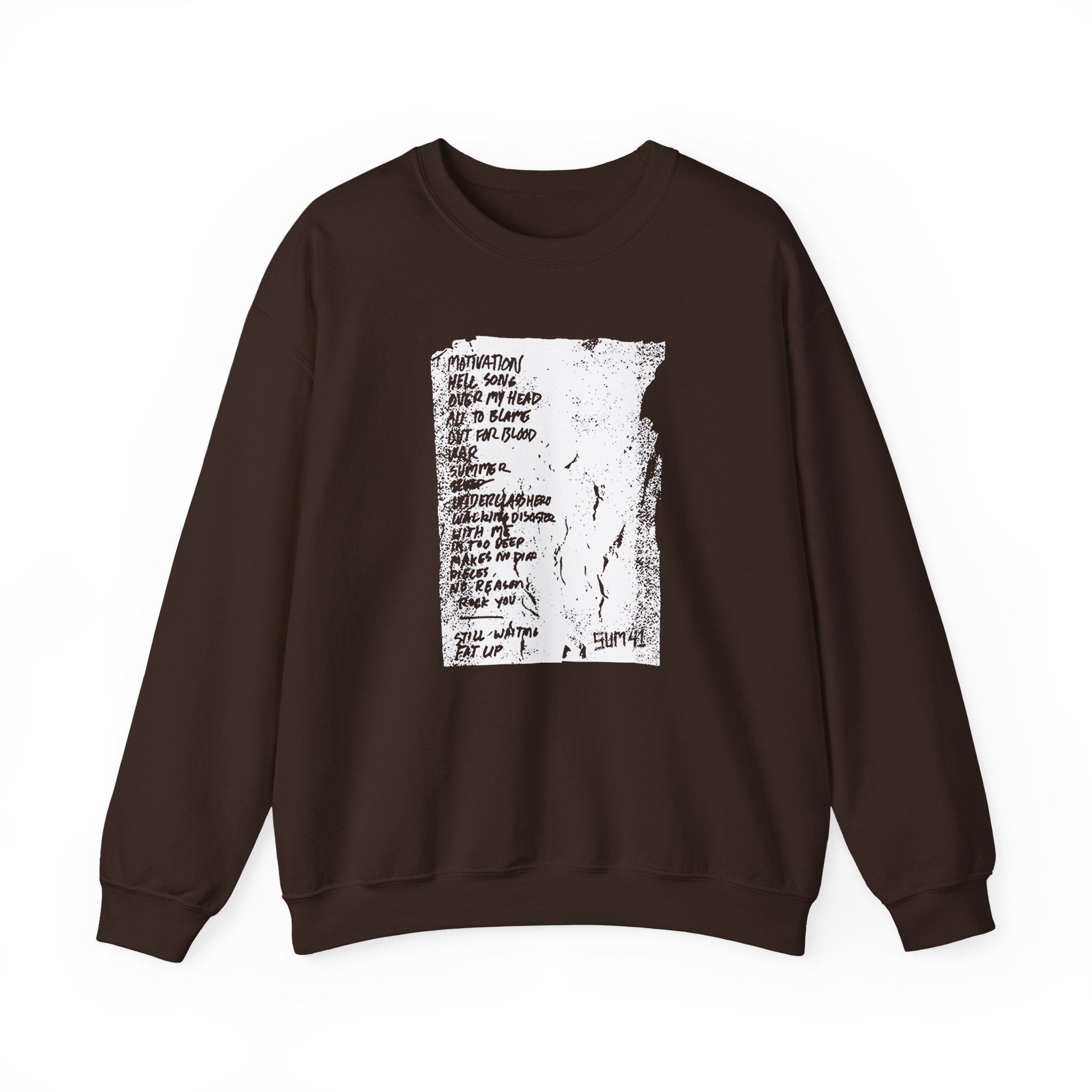 Sum 41 Setlist Unisex Heavy Blendâ„¢ Crewneck Sweatshirt
