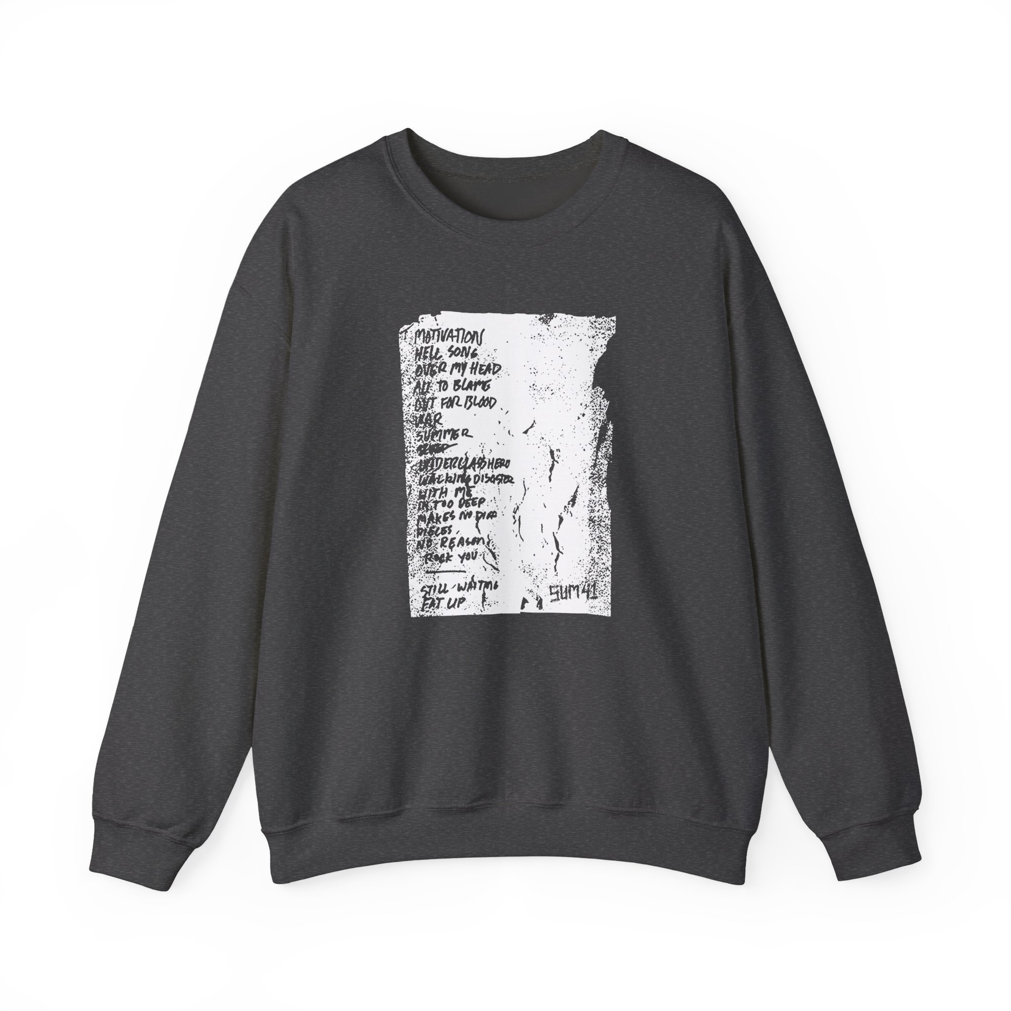 Sum 41 Setlist Unisex Heavy Blendâ„¢ Crewneck Sweatshirt