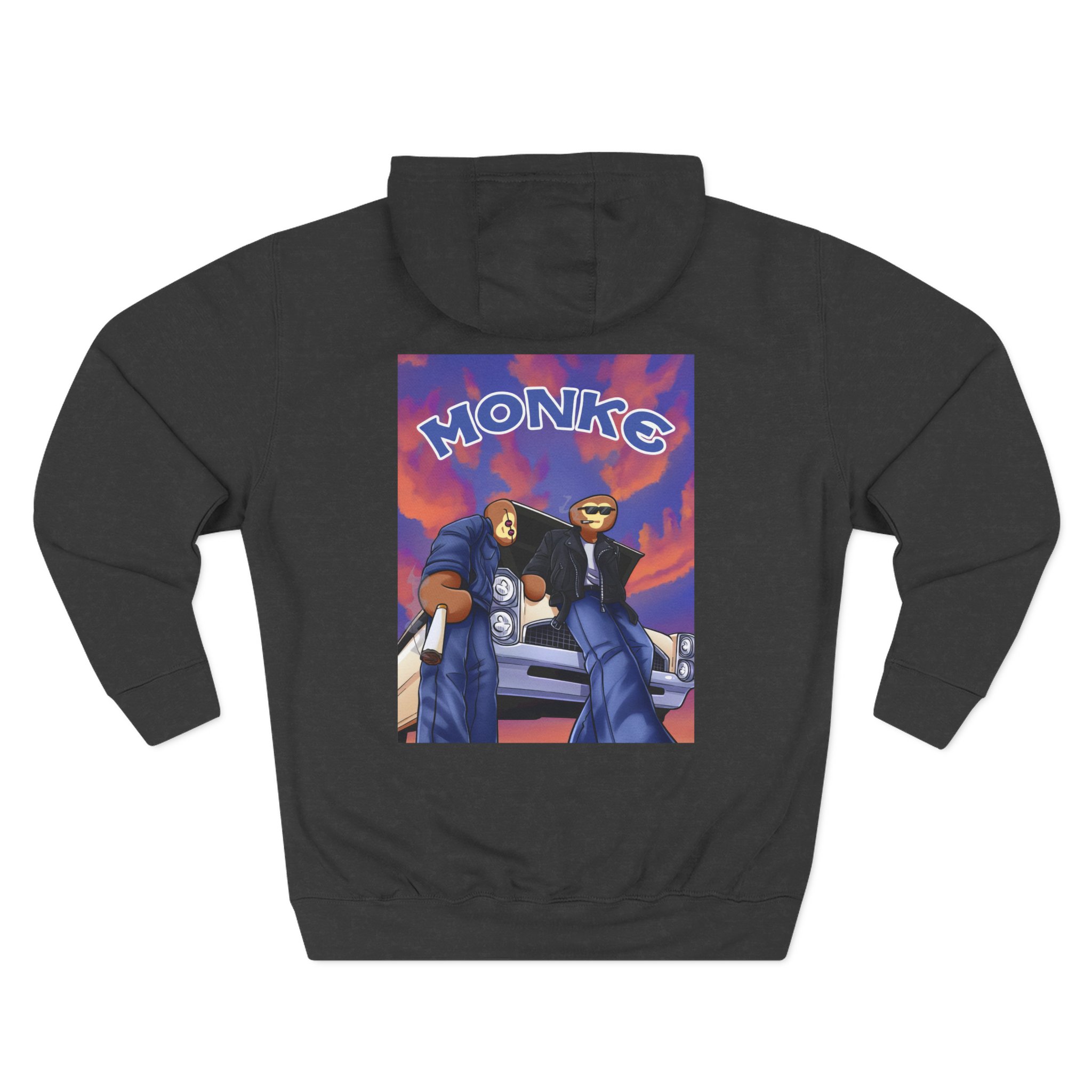Spoonkid Monke Three-Panel Fleece Hoodie