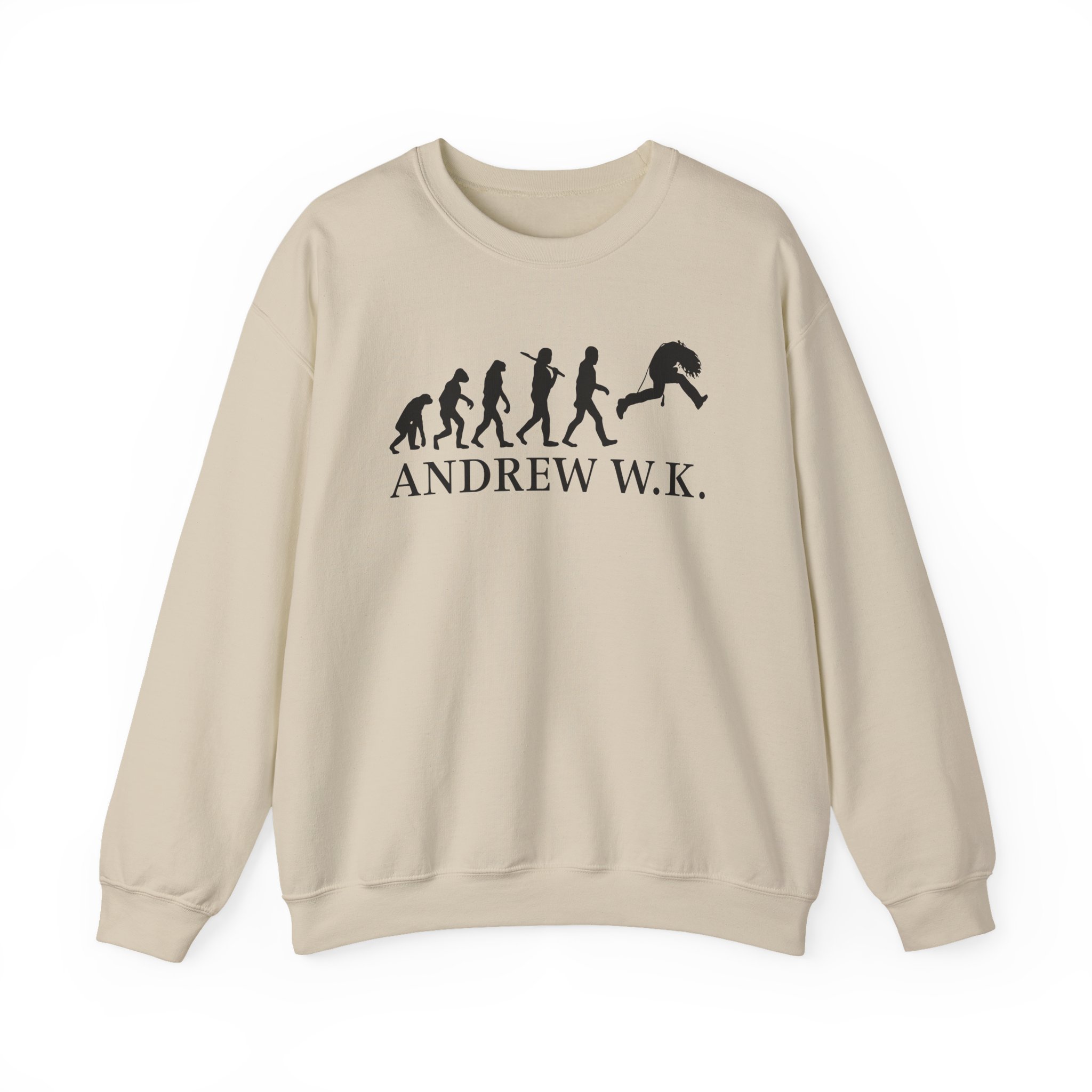 Andrew Wk Evolution of Partying Unisex Heavy Blendâ„¢ Crewneck Sweatshirt