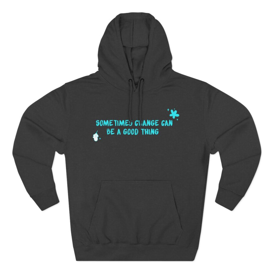 Heartstopper Sometimes Change Can Be a Good Thing Three-Panel Fleece Hoodie
