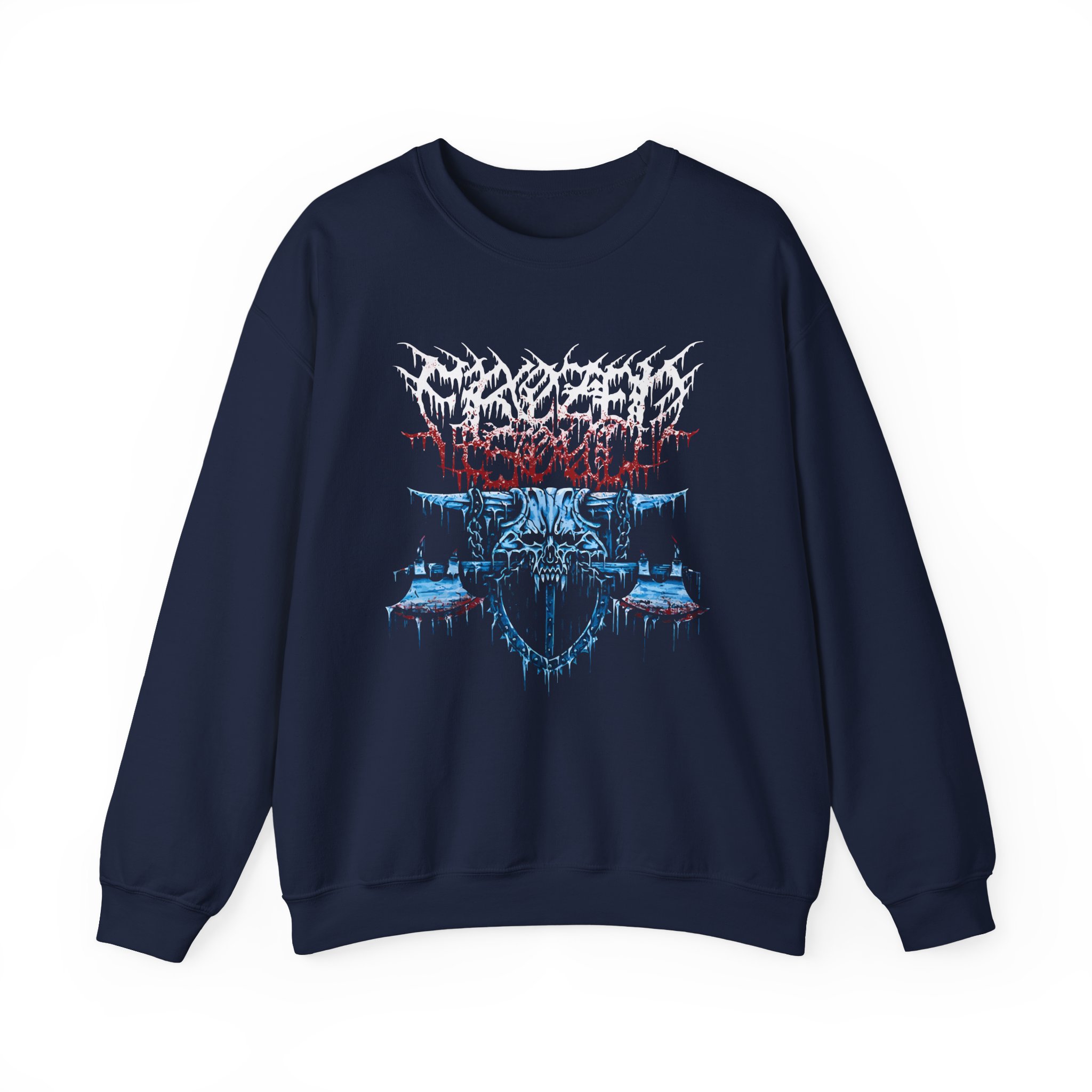 Frozen Soul Long Horn Unisex Heavy Blendâ„¢ Crewneck Sweatshirt