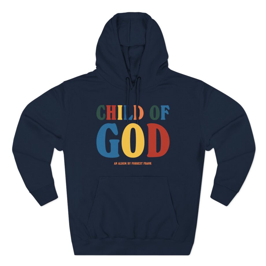 Forrest Frank Child of God by Forrest Three-Panel Fleece Hoodie