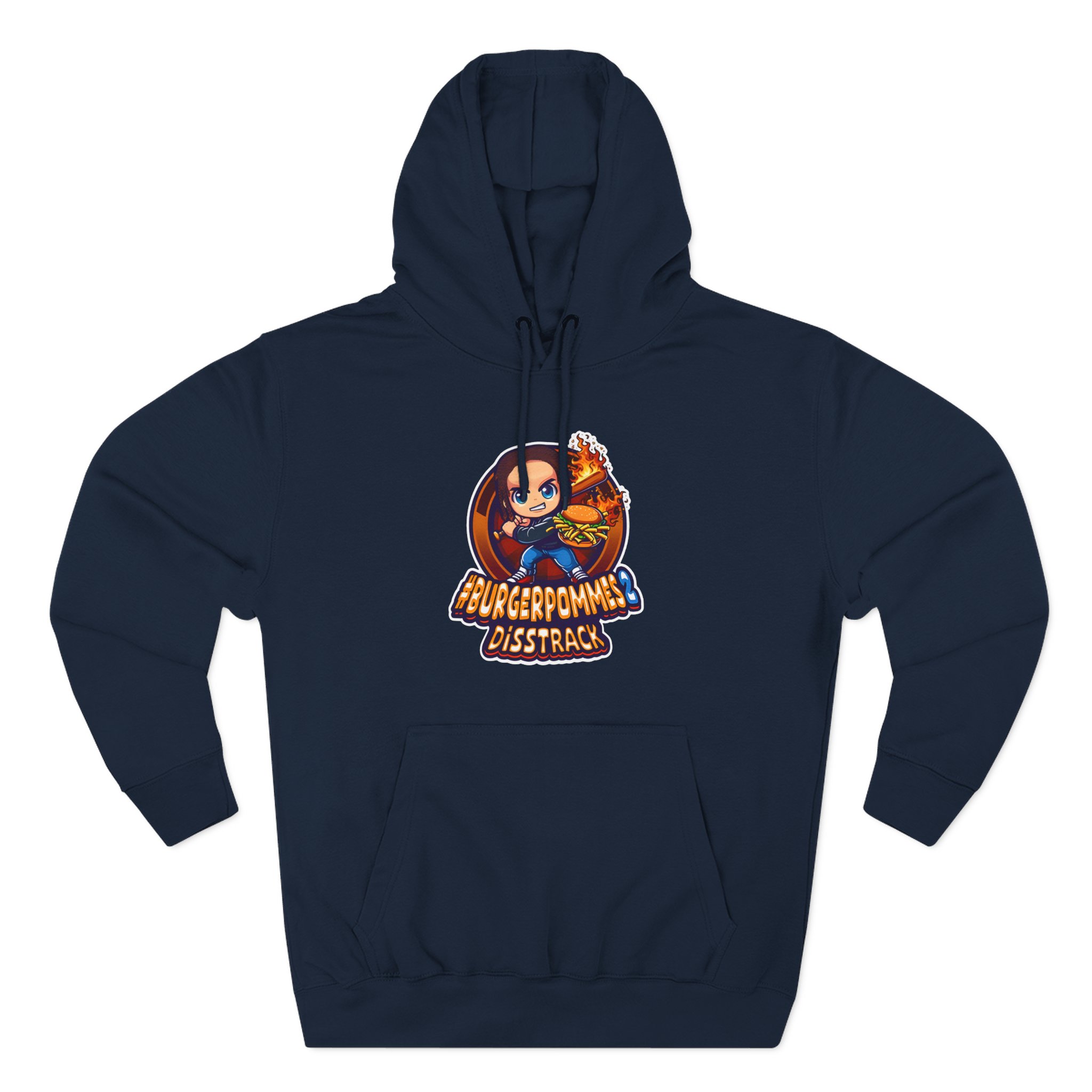 Burger Pommes Three-Panel Fleece Hoodie