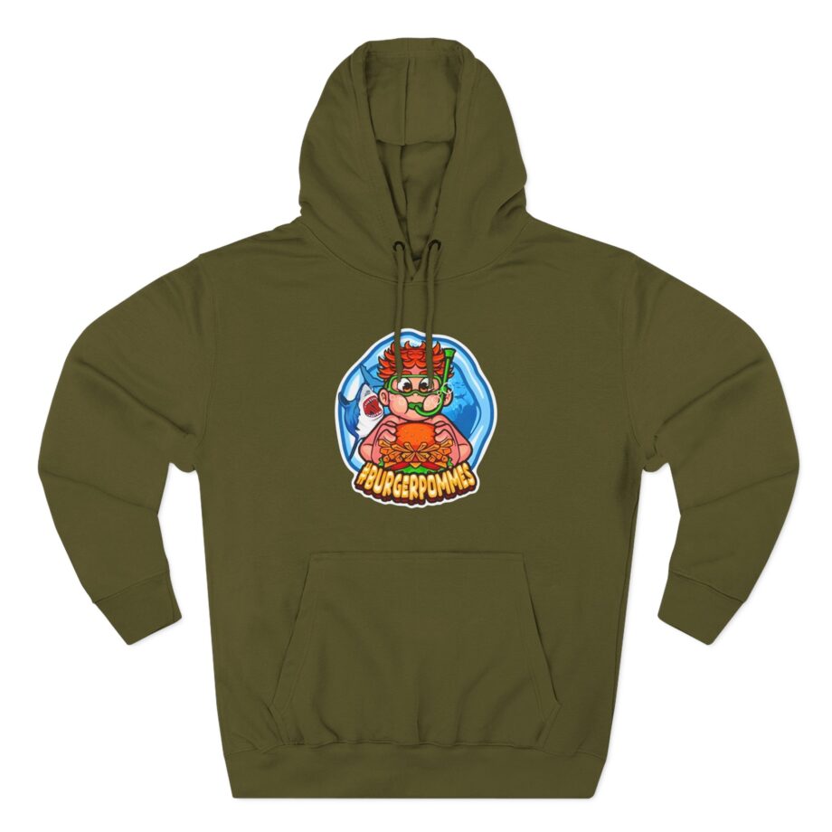 Burger Pommes Three-Panel Fleece Hoodie