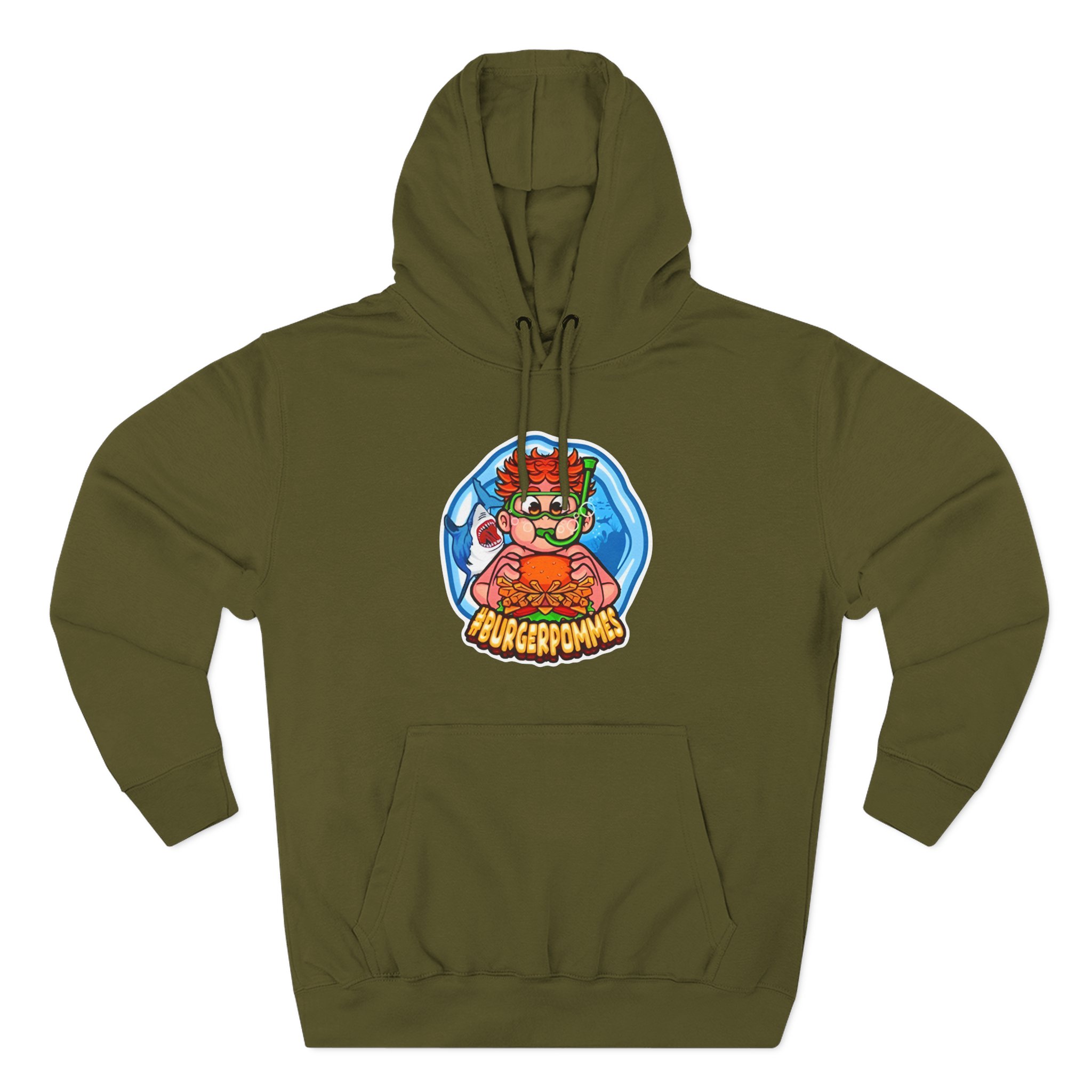 Burger Pommes Three-Panel Fleece Hoodie