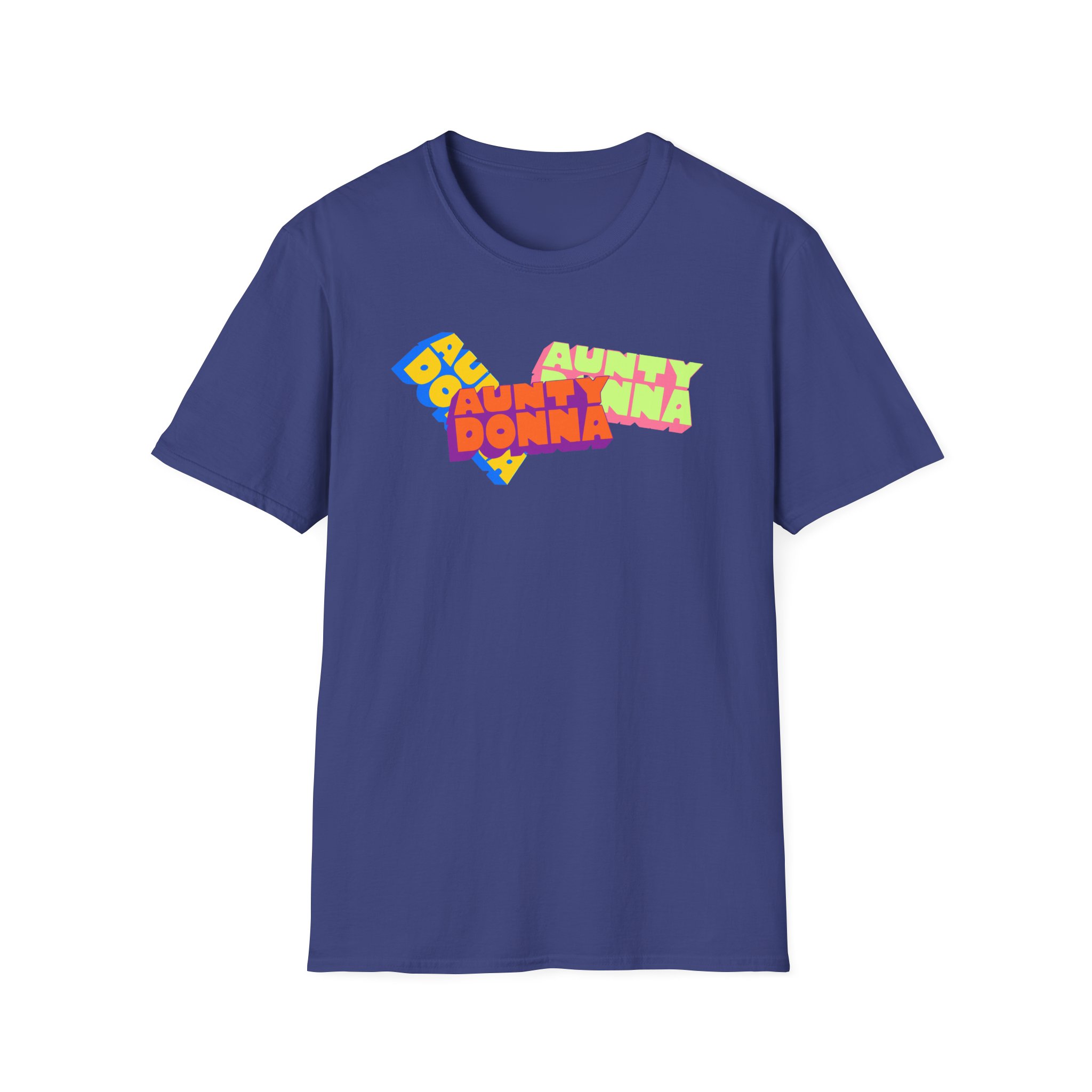 Aunty Donna Three Logo Unisex Softstyle T-Shirt