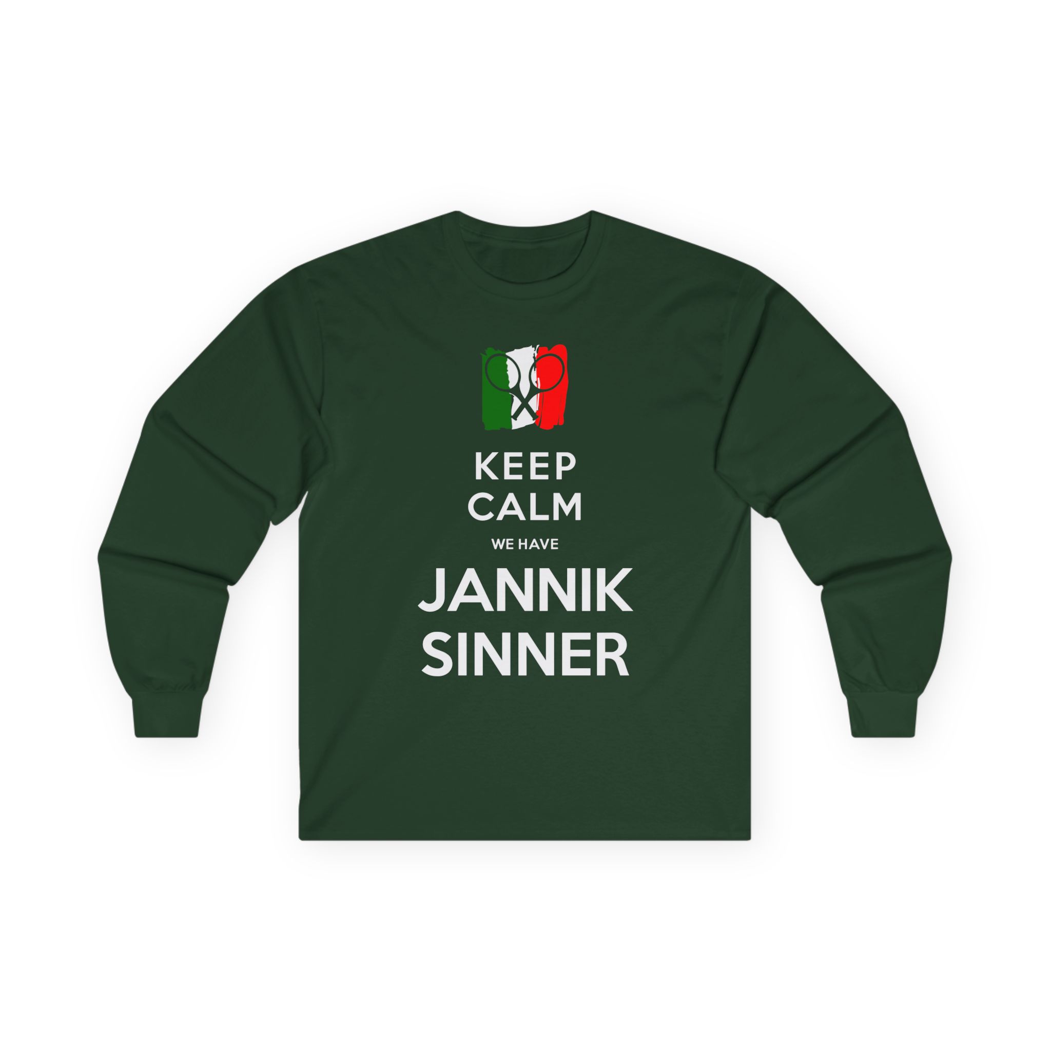 Jannik Sinner Keep Calm We Have Unisex Ultra Cotton Long Sleeve Tee
