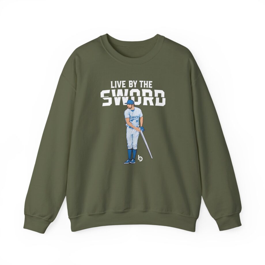 Trevor Bauer Live By The Sword Unisex Heavy Blend™ Crewneck Sweatshirt