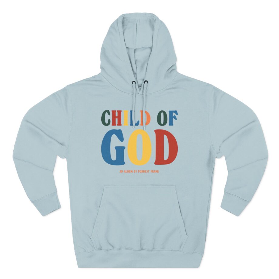 Forrest Frank Child of God by Forrest Three-Panel Fleece Hoodie