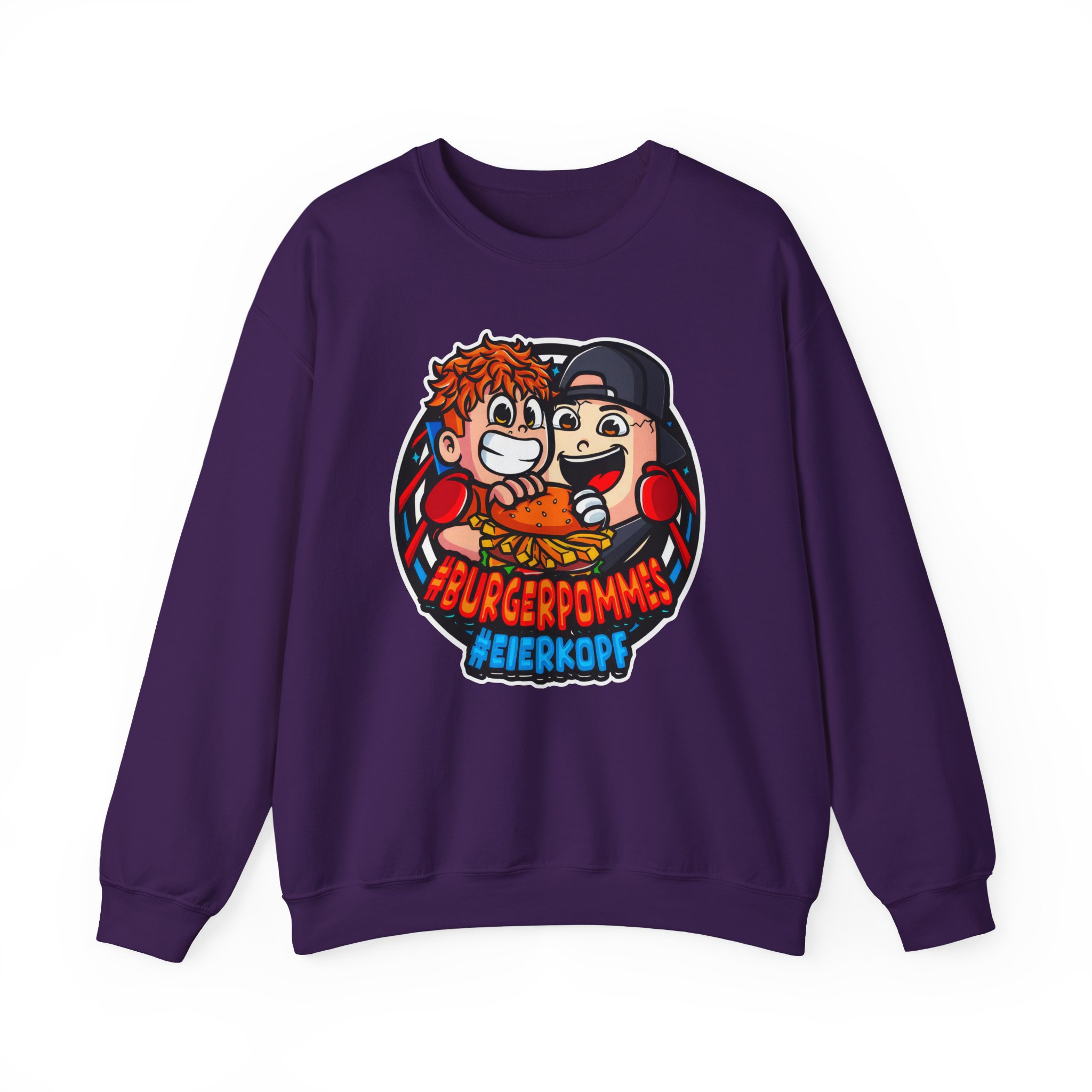 Burger Pommes eierkopf Unisex Heavy Blendâ„¢ Crewneck Sweatshirt