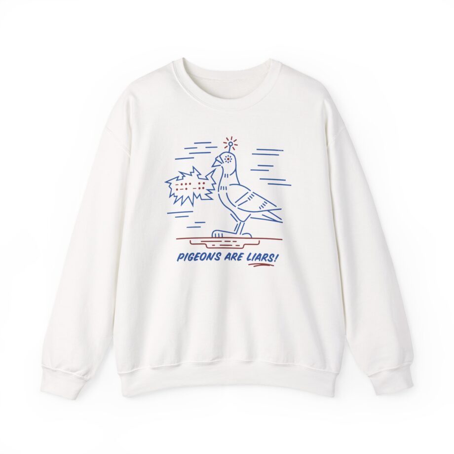 Birds Arent Real Pigeons Are Liars Unisex Heavy Blend™ Crewneck Sweatshirt