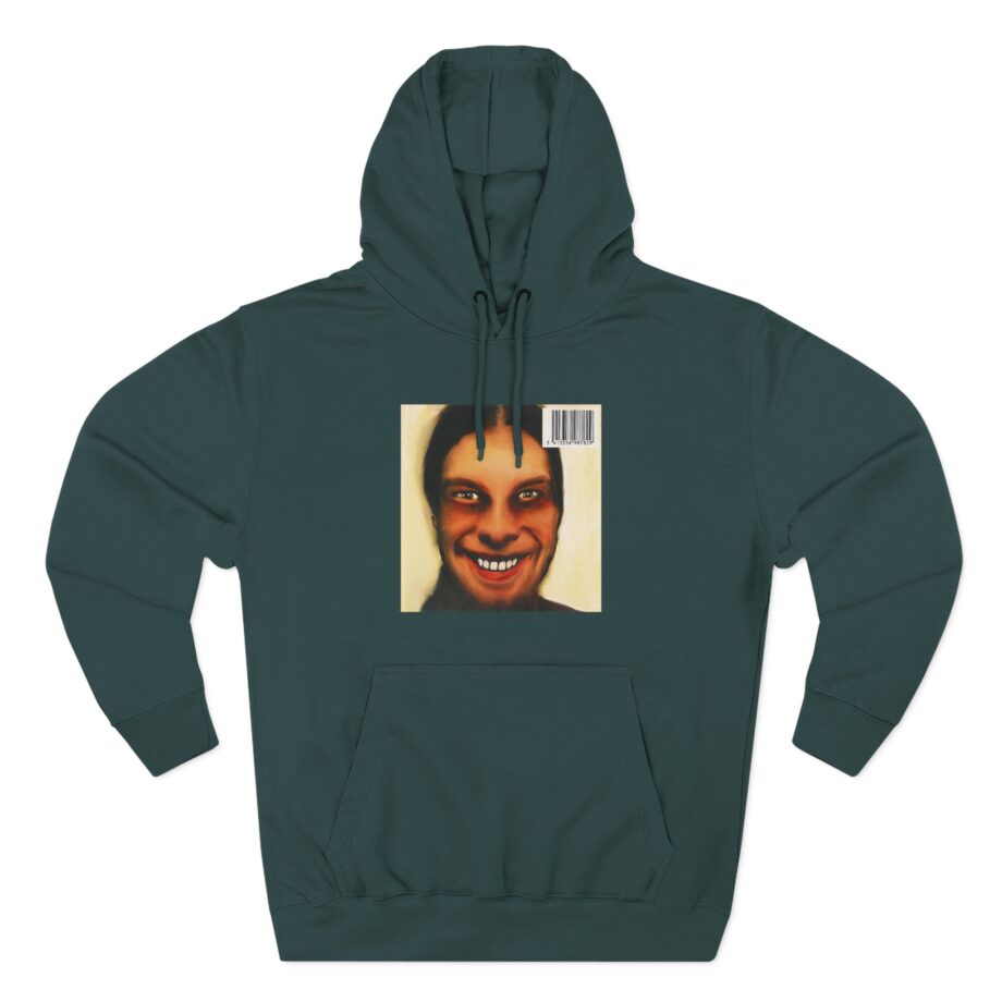 Aphex Twin I Care Because You Do  Album Cover Three-Panel Fleece Hoodie
