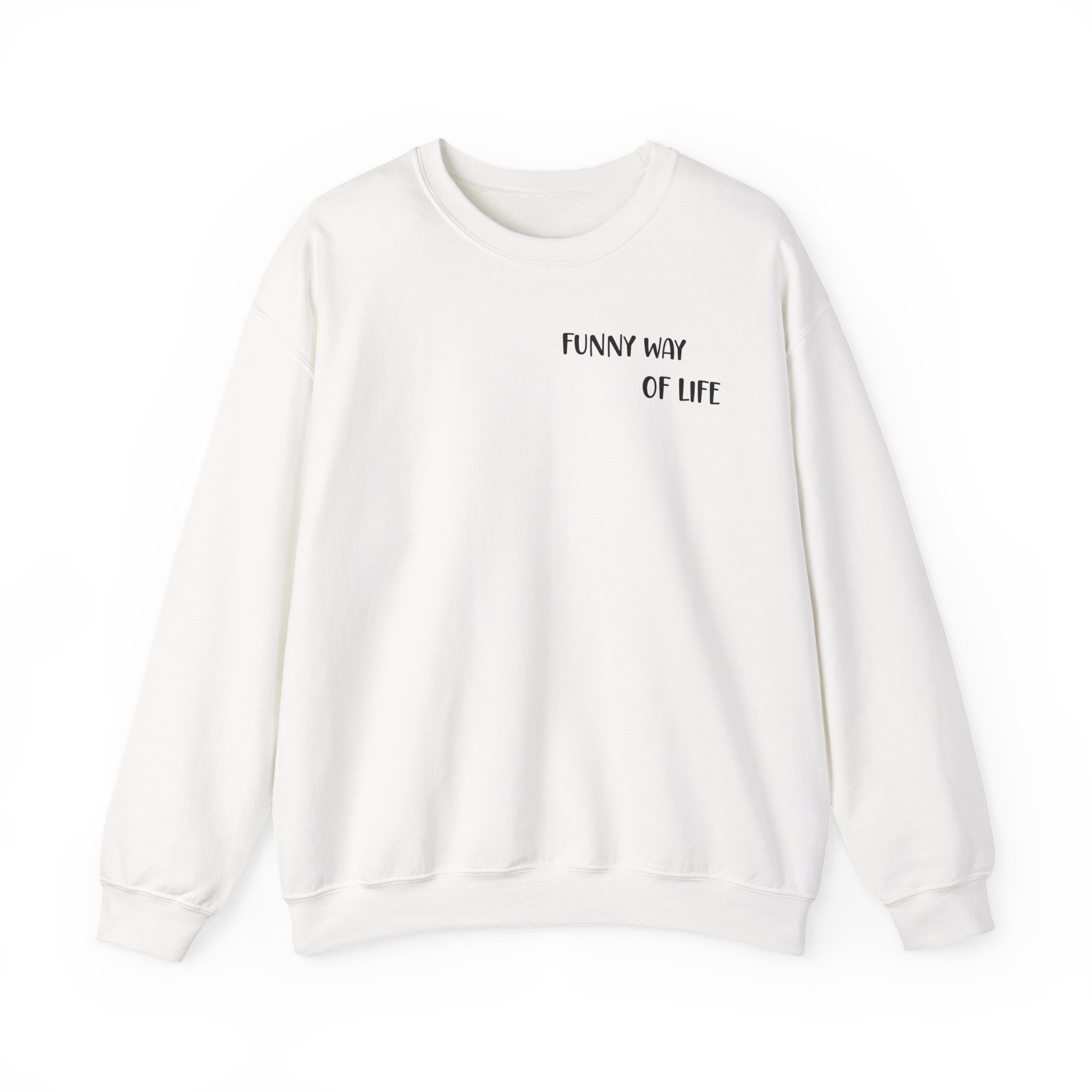 Riderkoo Funny Way of Life Unisex Heavy Blendâ„¢ Crewneck Sweatshirt